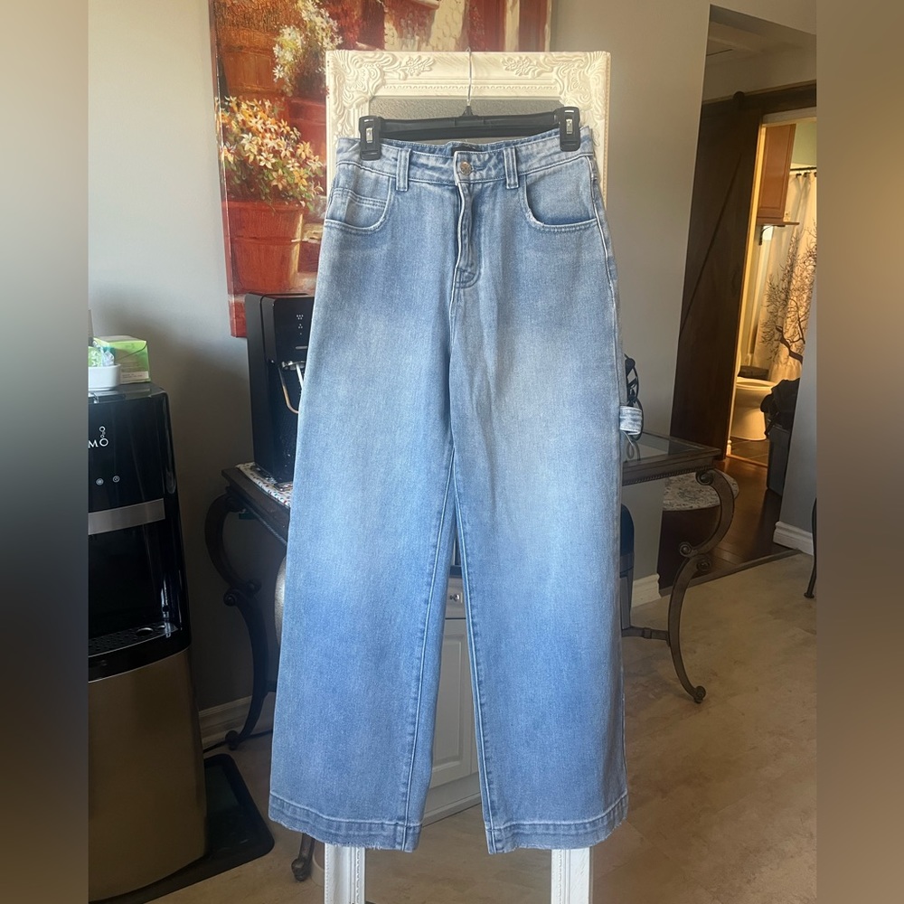 Delias wide leg jeans.